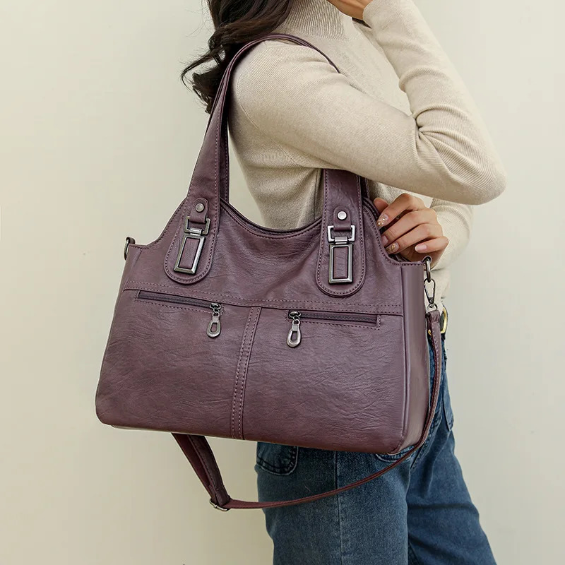 Womens Bag Shoulder Handbag Tote Bag Womens Large-capacity Messenger Bag Middle-aged and Elderly Backpack 250210