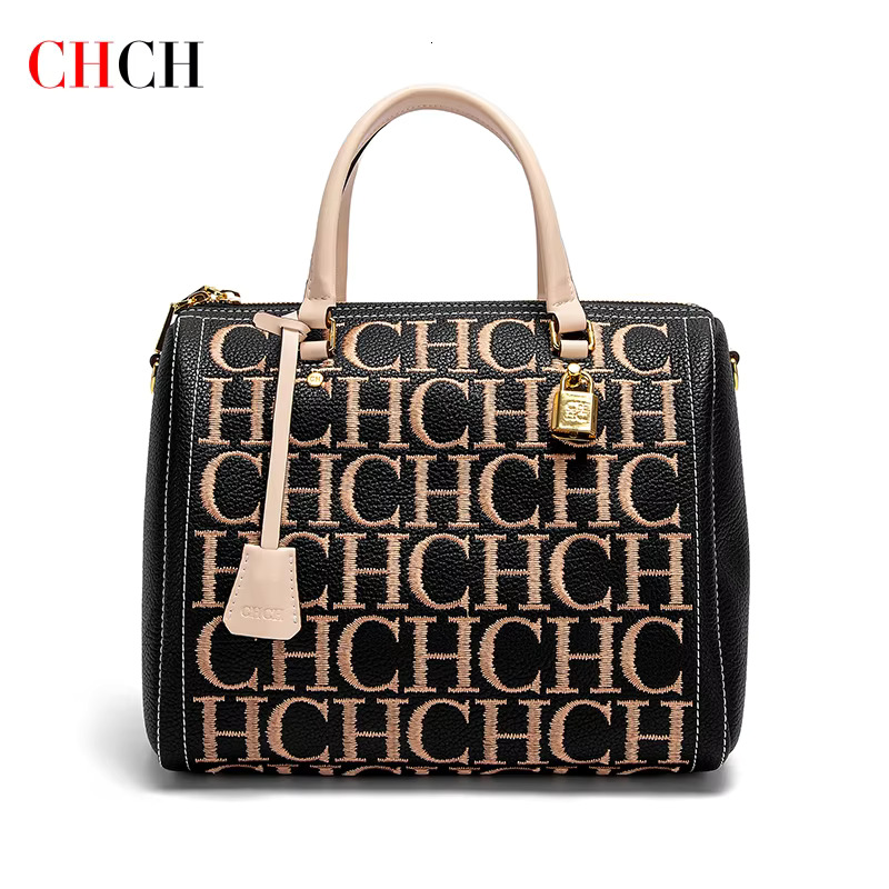 CHCH Shoulder New Embroidered Letter Design Handbag Women's Tote Bag