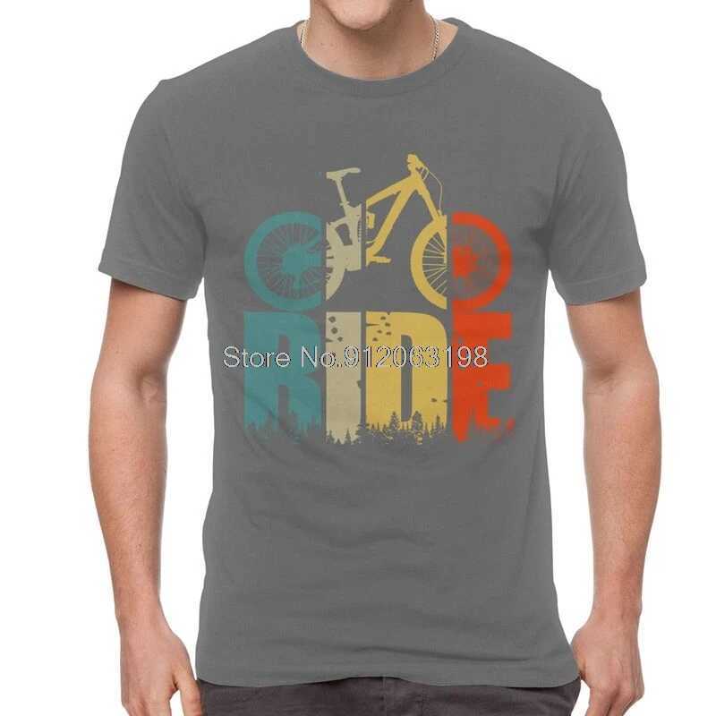 Your Ride Mountain Bike MTB Lover T Shirt Men Short Sleeve Cotton T-shirts Cyclists And Bikers Gift Tee Tops Streetwear TshirtsXJ250211