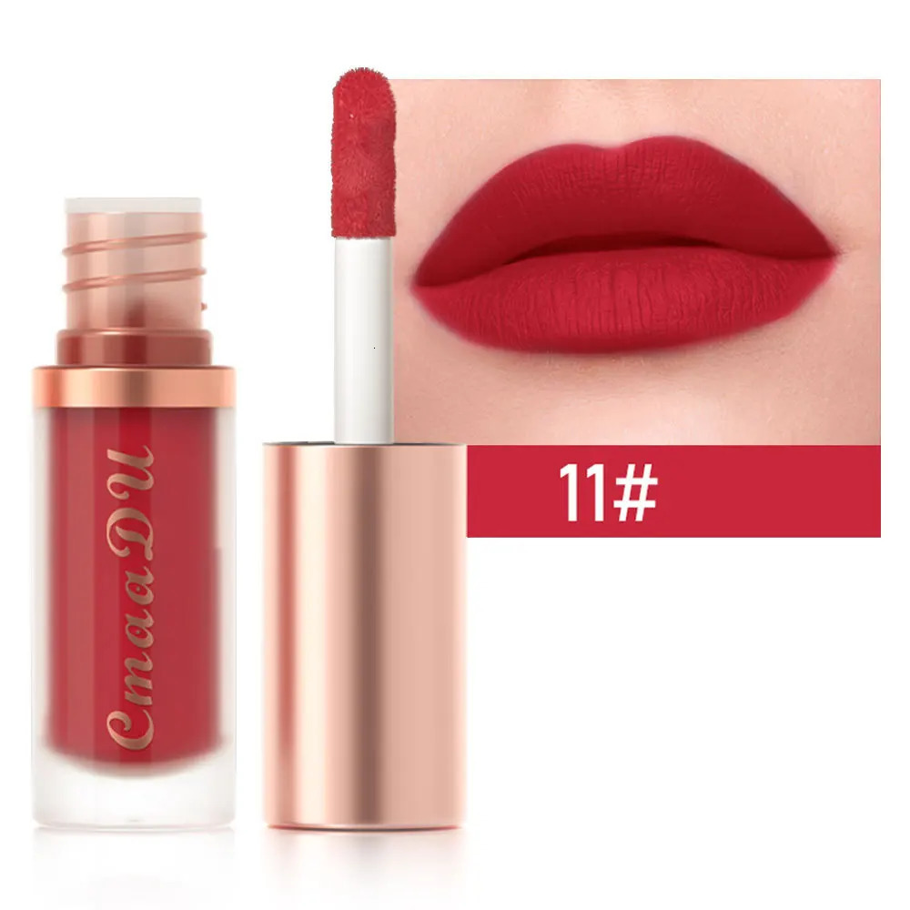 1pcs Waterproof Matte Velvet Lip Glaze Moisturizing Long Lasting Non-stick Cup Not Easy To Fade Lip Gloss Lipstick Makeup 250113