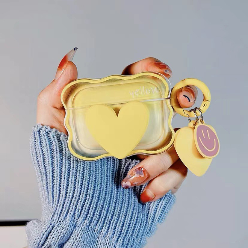Blue three-dimensional heart suitable for Pro headphone protective case 2 3 4