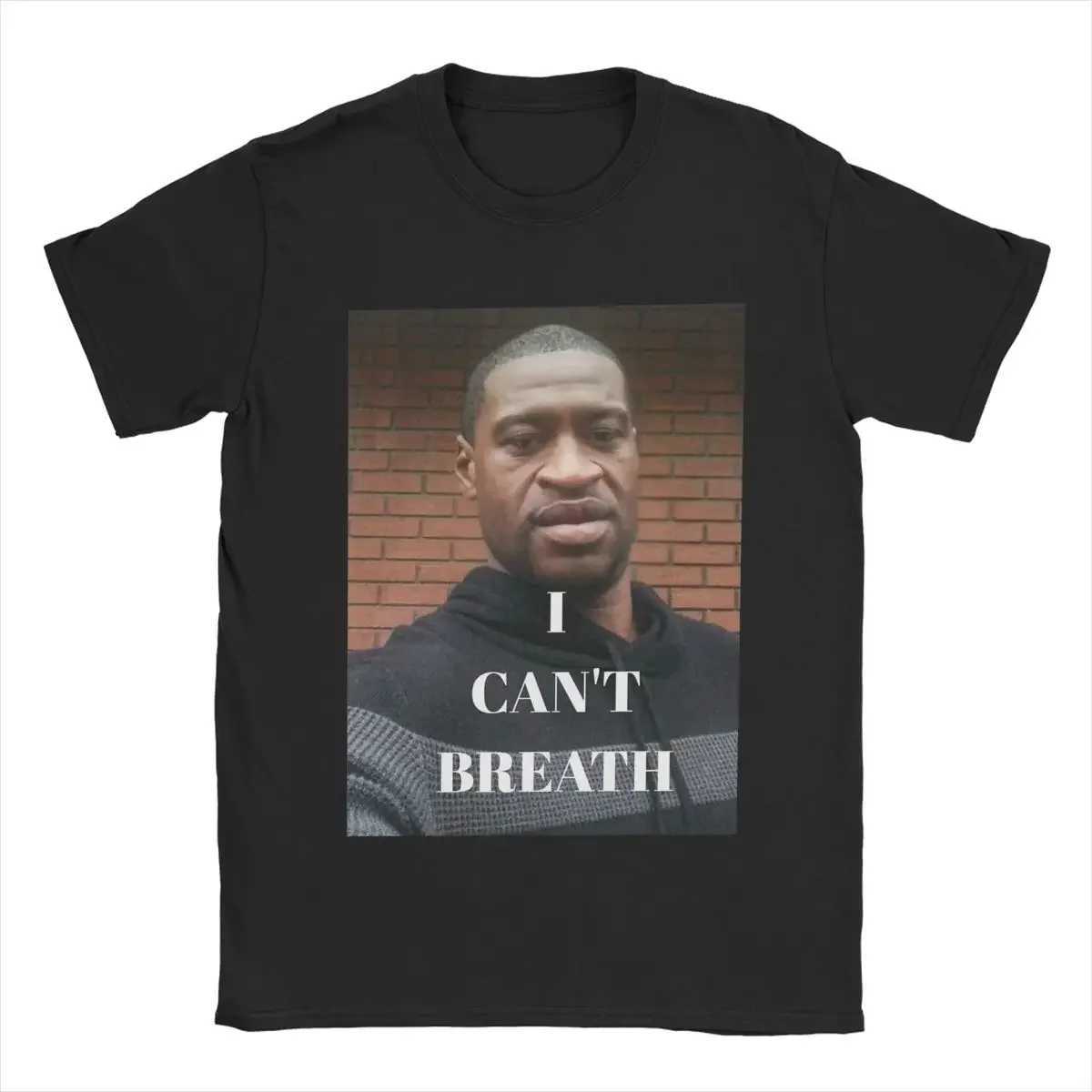 Men T-Shirt George Floyd I Cant Breathe Fun Cotton Tees Short Sleeve T Shirts Crew Neck Clothing PrintedXJ250211