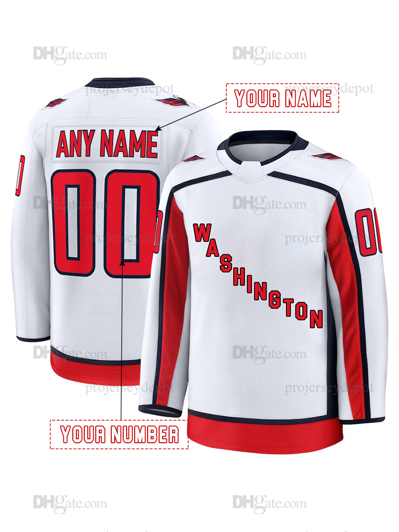 Ovechkin Hockey Jersey Backstrom Dubois Oshie Carlson Lindgren Custom Hockey Jerseys Mens Womens Youth Any Name Numbe