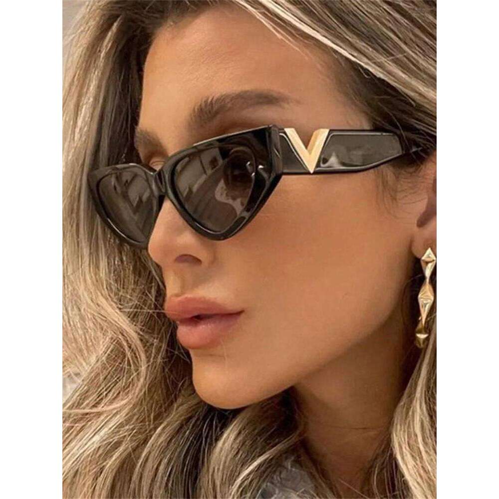 Sunglasses Luxury Vintage Cat Women Fashion V Brand Designer Cateye Sun Glasses Female Eyewear UV400