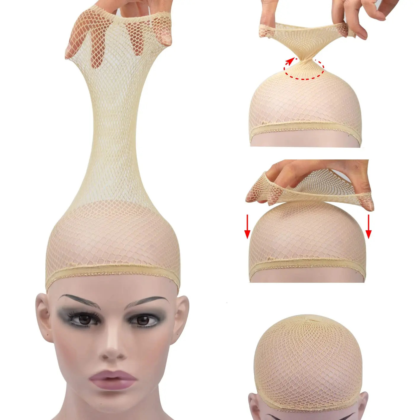 Cappuccio In Rete Per Capelli In Nylon Net Net Elastic Elastico Acconciatura Fa…