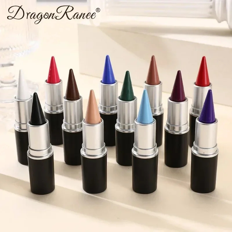 Creamy Texture Eyeliner Black Red Matte Easy Coloring Sweatproof High Pigment Eyeliner Pencil Daily Makeup Accessories for Women 250113