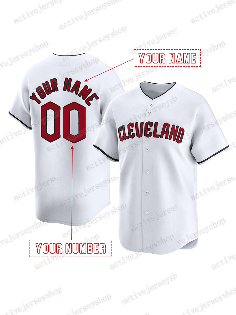 Custom Jersey Guardians 2025 Steven Kwan Naylor Jose Ramirez Clase Brennan Freeman Shane Bieber Carlos Santana