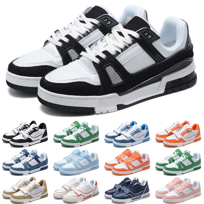 designer trainer white black vintage sneakers men women casual shoes green red blue orange mens trainers