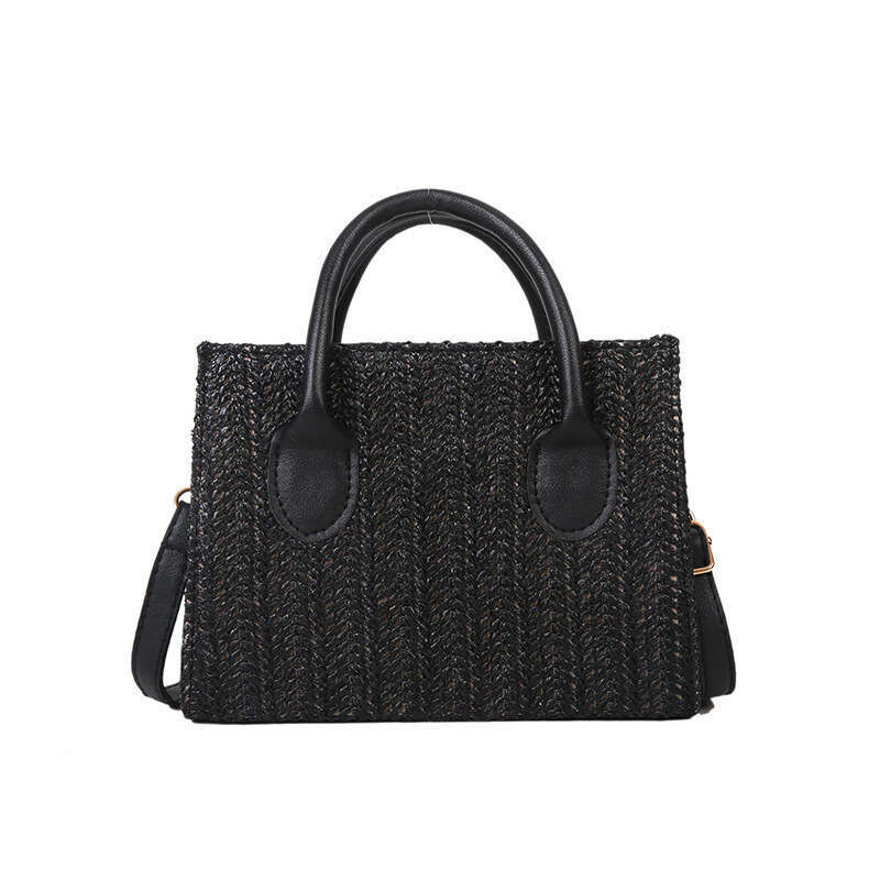 2025 New Women's Single Shoulder Crossbody Bag Trendy Solid Color Weaving Style Small Square Women