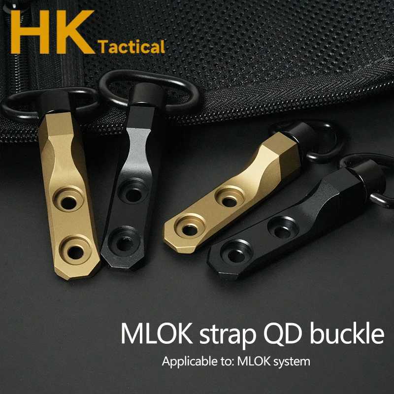 Tactical CNC KAC M-LOK QD Sling Mount Quick Detach QD .25 Inch Sling Swivels Buckle For MLOK Rail Straps Attachment AccessoriesW250211