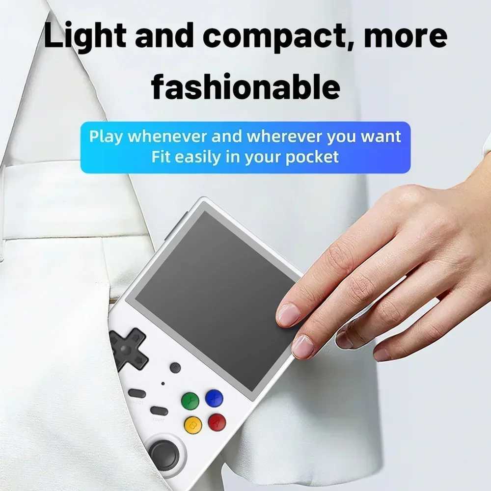 RG353V Handheld Game Console 3.5inch IPS OCA Full Fit Sn RK3566 20Simulator etooth WiFi Android Linux OS Game machineXJ250211
