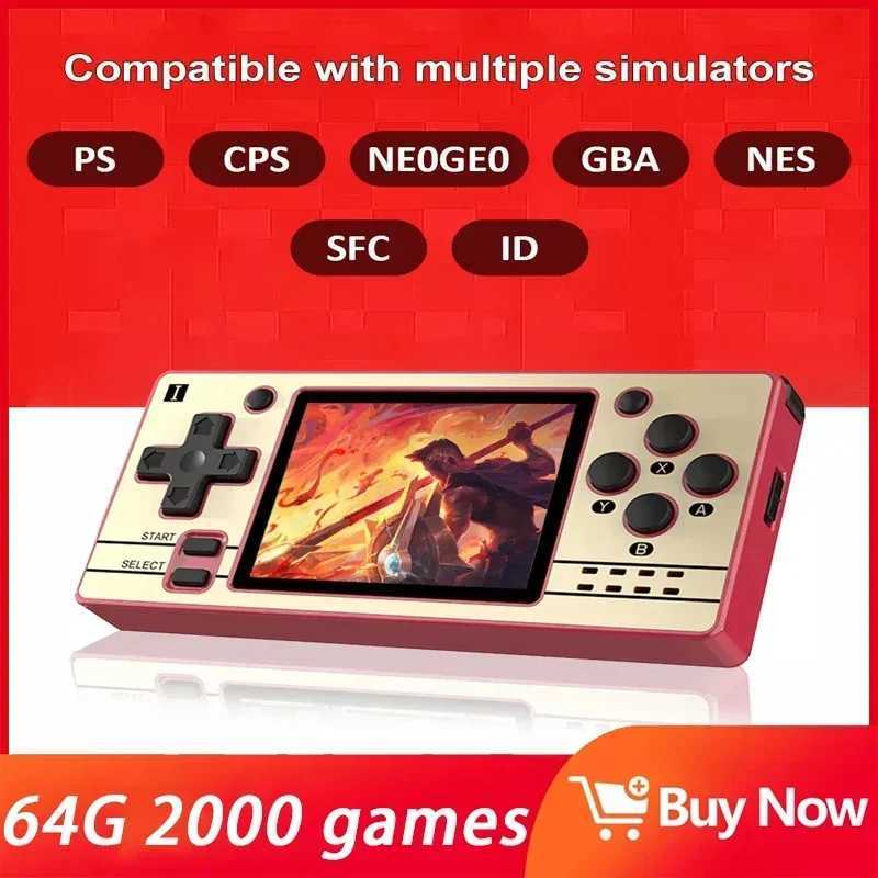 Powkiddy Q20 Mini Game Console Open Source Handheld Consoles 2.4inch OCA Full Fit IPS Sn Game Players For PS/GBA/SFC/NES etcXJ250211