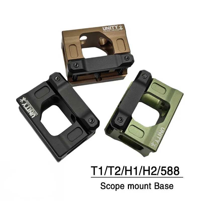 2024 New YR27 UNITY Fast Riser Mount For Tactical Airsoft T2 ROMEO5 Red Dot Sight Scope Universal Heightening BracketW250211