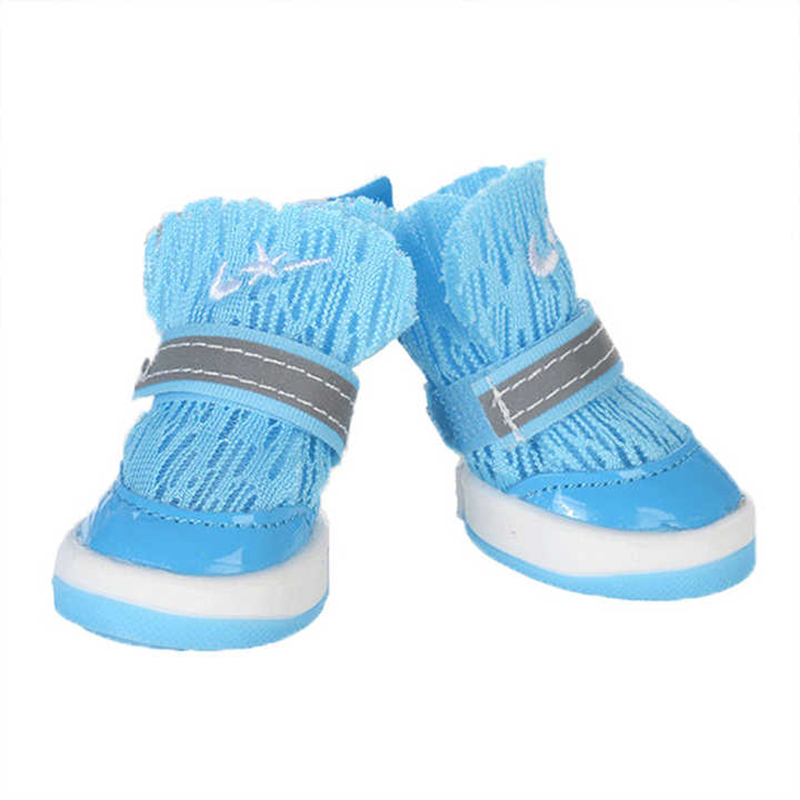 Dog Shoes with Breathable Velvet Pet Shoes Luxury Non-slip Reflective Mesh Waterproof Puppy Walking Running Dog Shoes, For French Bulldog, Pomeranian 