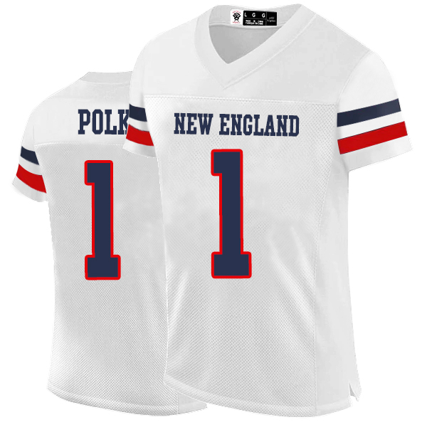 10 Drake Maye Football Jerseys Christian Gonzalez Rhamondre Stevenson Demario Douglas Keion White Brenden Schooler Kendrick Bourne Custom