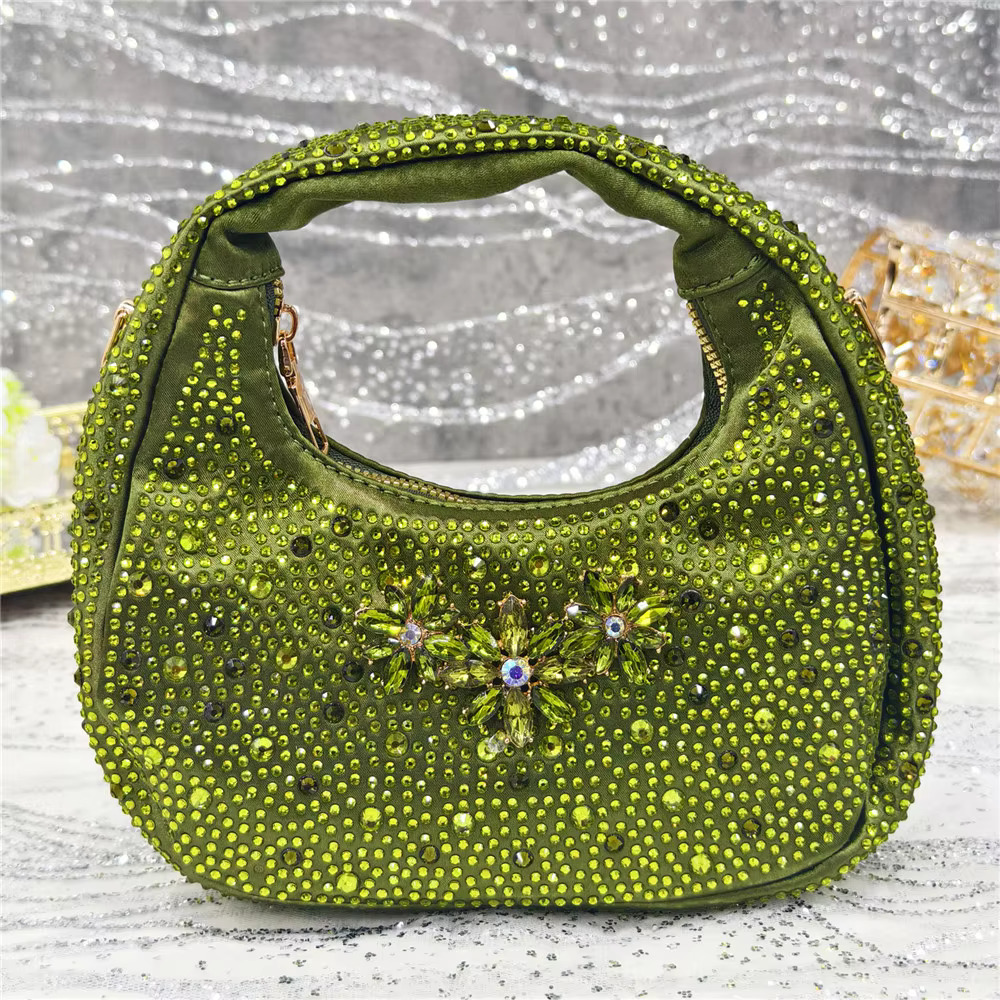 Popularity Pointed Toe High Heels Shoes And Bags Set With Rhie For Women Wedding Party Elegant Fashion