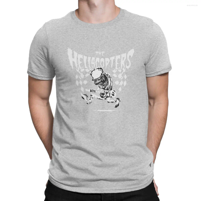Men's T Shirts Band Men Shirt Hellacopters Funny Tees Short Sleeve Round Neck T-Shirts Cotton Graphic Printed Clothes