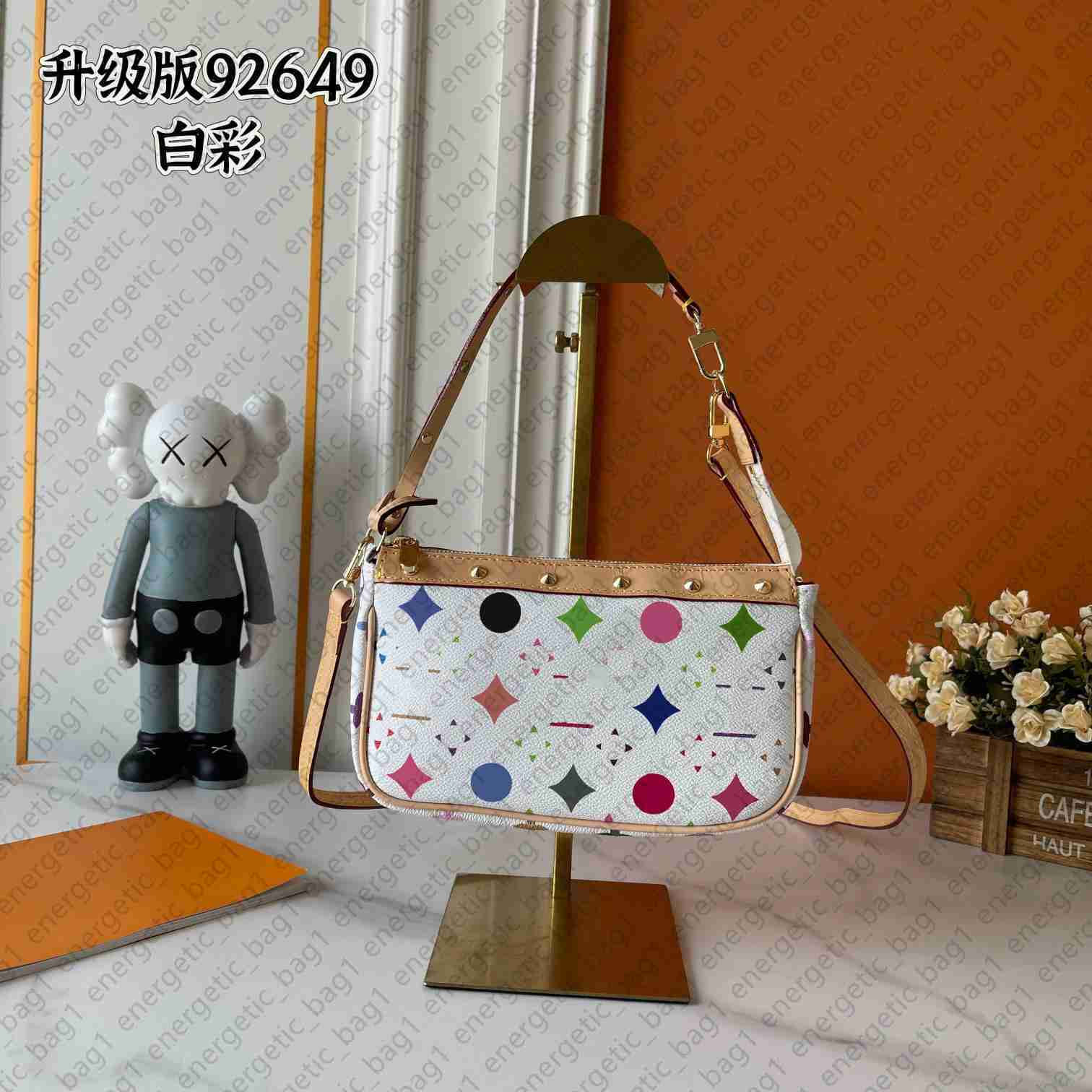designer bags shoulder bag leather takashi murakami handbag canvas women colorful bag fashion composite lady beach clutch tote woman bag purse wallet crossbody968