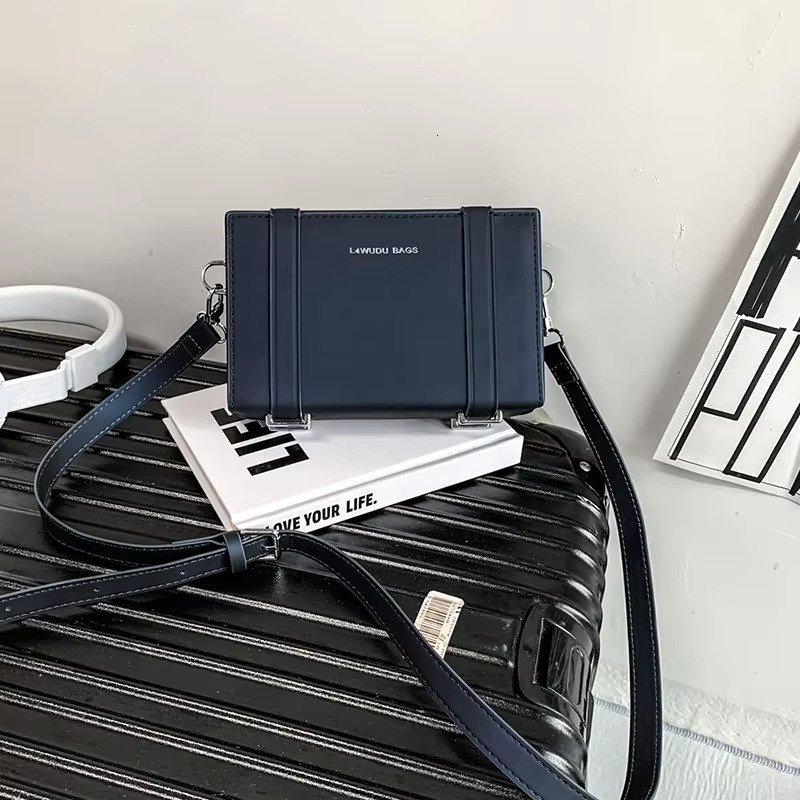 New Fashion Small Box Designer Casual Man Shoulder Crossbody Square Bags Pu Leather Sac Messenger Bag Original Brand