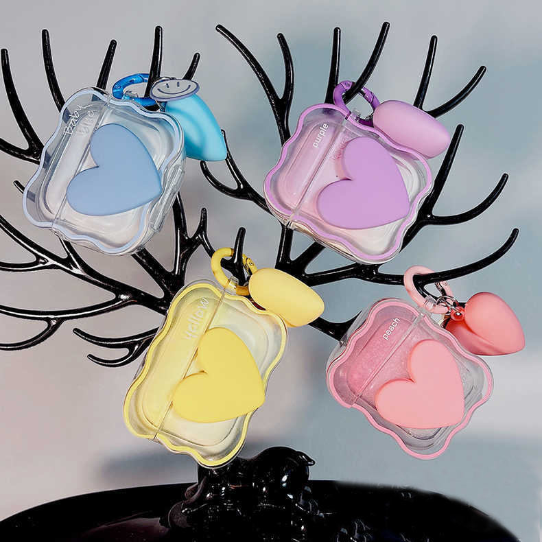 Blue three-dimensional heart suitable for Pro headphone protective case 2 3 4