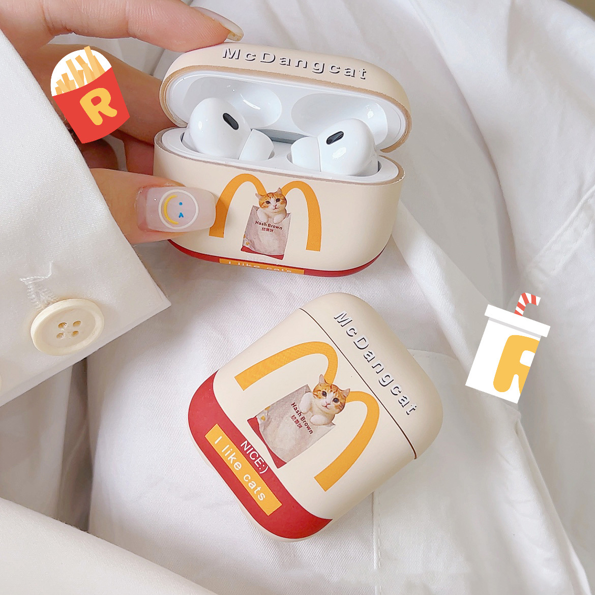 Suitable for Pods protective case Bluetooth earphone soft shell Pro 2 3 4