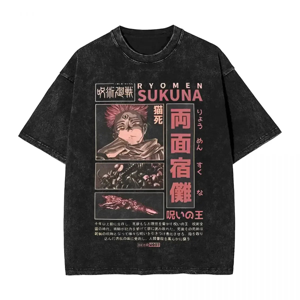 Anime Jujutsu Kaisen Gojo Satoru T Shirts Washed Men Women Cotton Harajuku TShirts Ryomen Skirts Retro for Tops Tees 250210