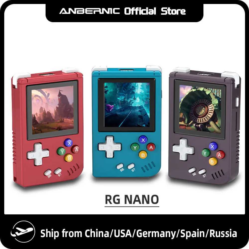 ANBERNIC RG NANO Pocket Mini Handheld Game Player Metal Shell 1.54 IPS Sn Game Console Linux 1050mAh Battery Hi-fi SpeakerXJ250211