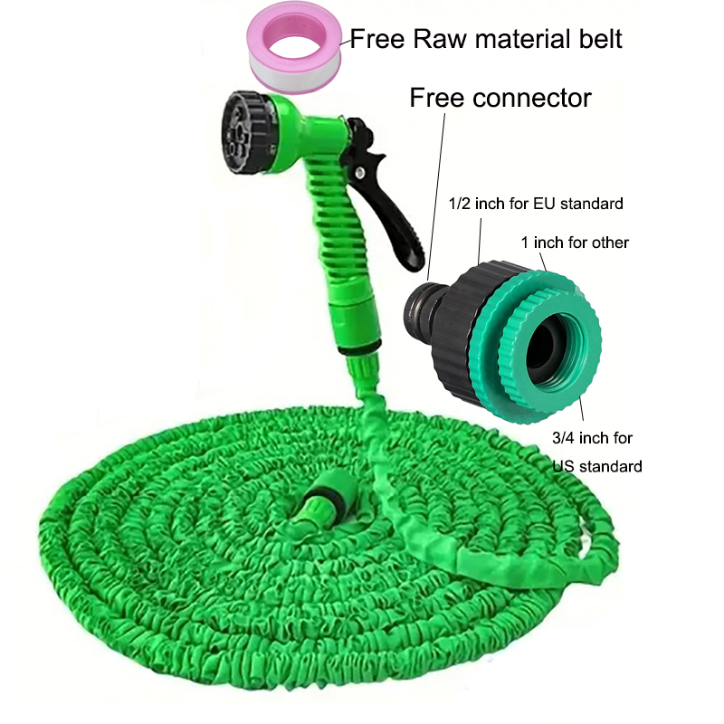 Heavy Duty Euro-US Compatible Magic Hose with Reinforced Design - Ideal for Vehicle Cleaning & Landscape Irrigation