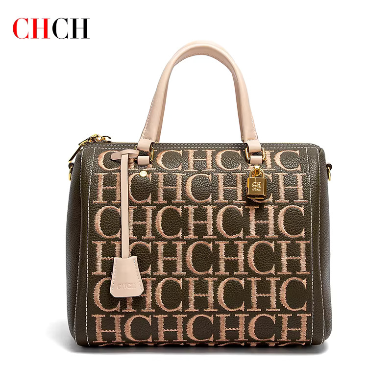 CHCH Shoulder New Embroidered Letter Design Handbag Women's Tote Bag