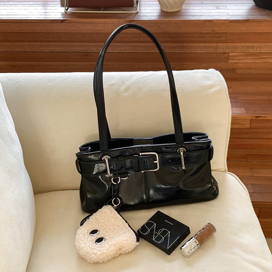 Stylish Women's PU Leather Mini Crossbody - Classic Spice Girls Look (No Doll Pendant)