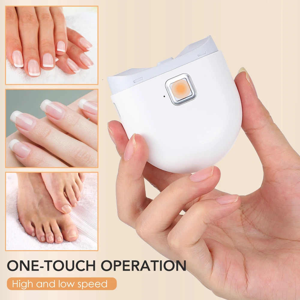 Electric Nail Clipper With LED Light Automatic Nail Polishing Grinder For Children Adult Nail Trimmer Portable Manicure Tools 250113