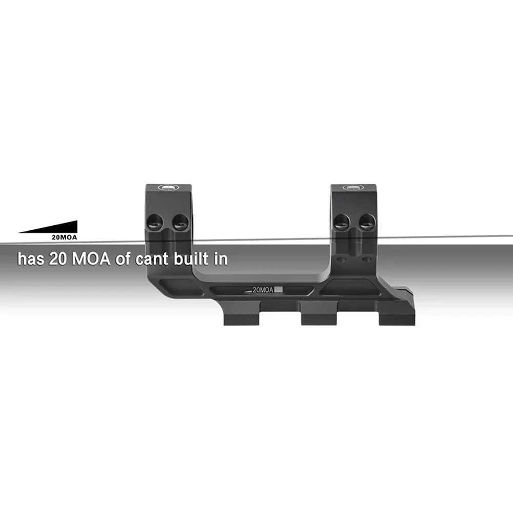 Precision 20MOA Tactical 34mm 30mm Scope Mount Rings Fit 20mm Picatinny Rail One Piece Scope Mount Hunting AccESSoriesW250211