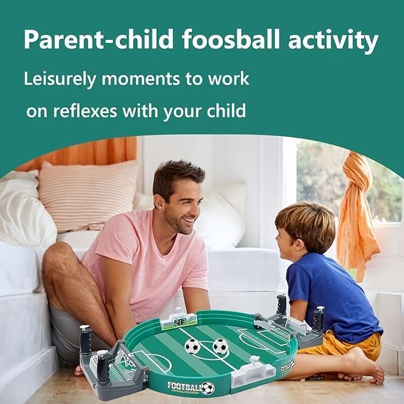 Two-Player Educational Board Football Game for Parent-Child Interactions & Family Bonding