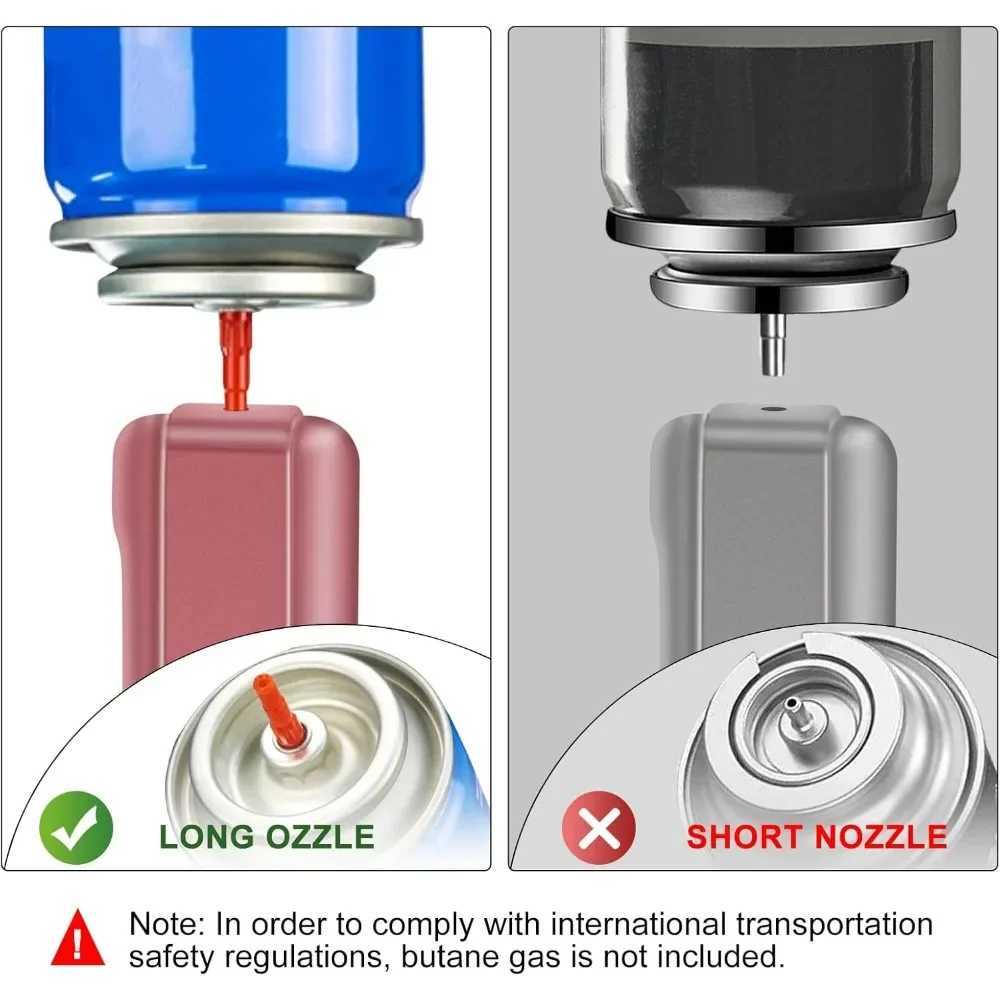 Butane Lighter Torch Lighter with Adjustable Jet Flame Windproof Refillable Gas Lighter for Candle Grill BBQ Fireworks FireplaceT250211