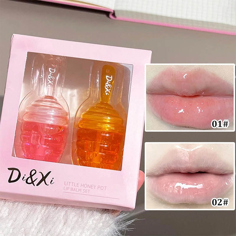 Honeypot lip oil set box Moisturizing hydrating layer mist lipstick all match lip moisturizing lip toot lip gloss parity 250113