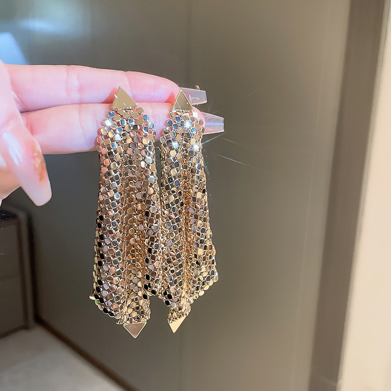 Women's Earrings 2PCS/LOT Flowers Tassel Earrings Rrhinestone Tassel Earrings Runway Accessories earrings