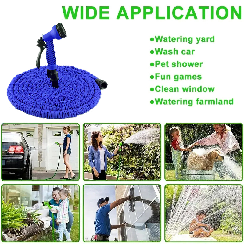 Europe and the United States general U.S. standard thickened and reinforced with a valve retractable high-pressure car wash water gun irrigation tools