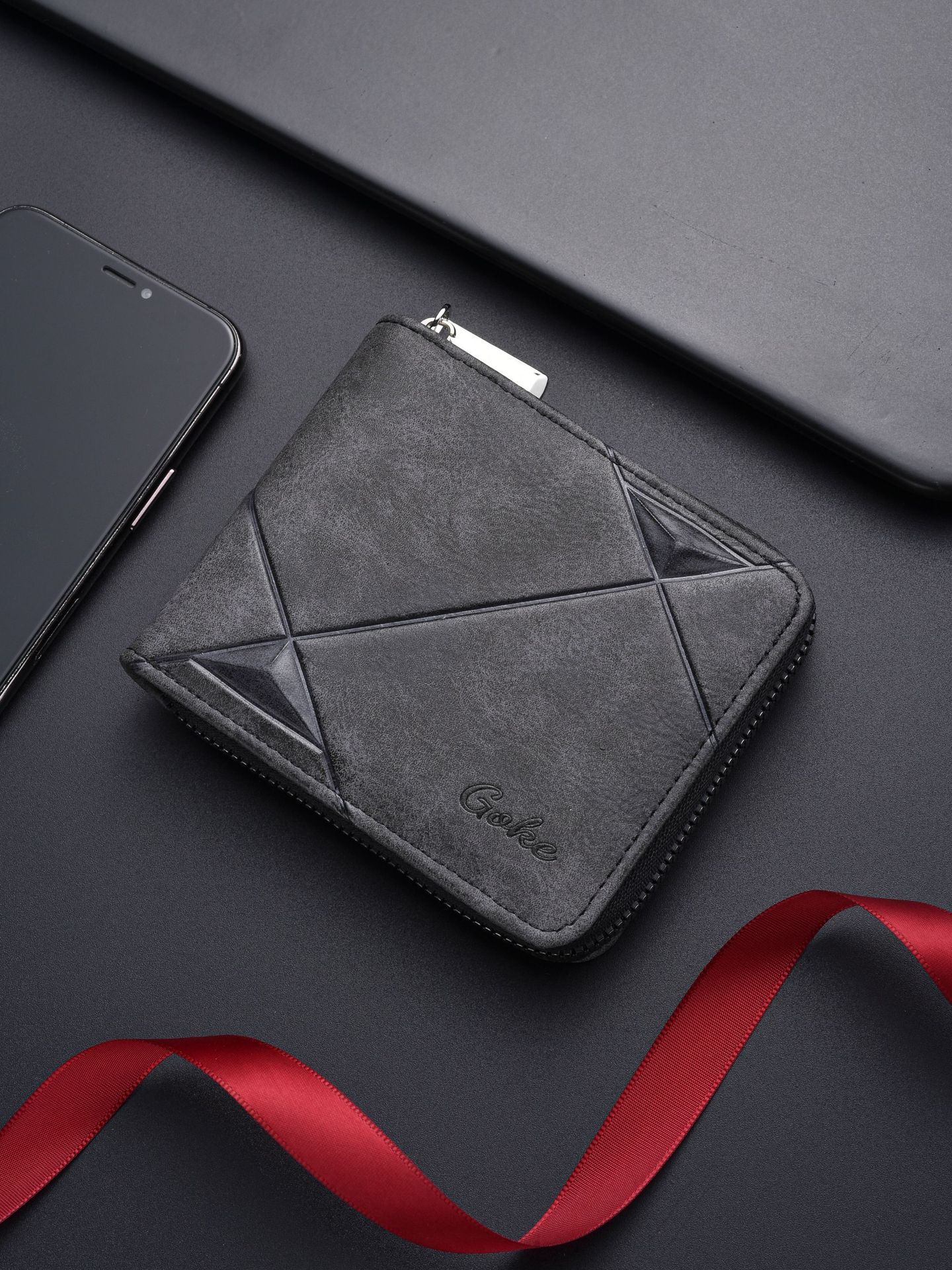 New 2025 men's wallet short zipper bag with large capacity, multiple card slots, small carrying bag, business coin purse swissmilitary swissmilit