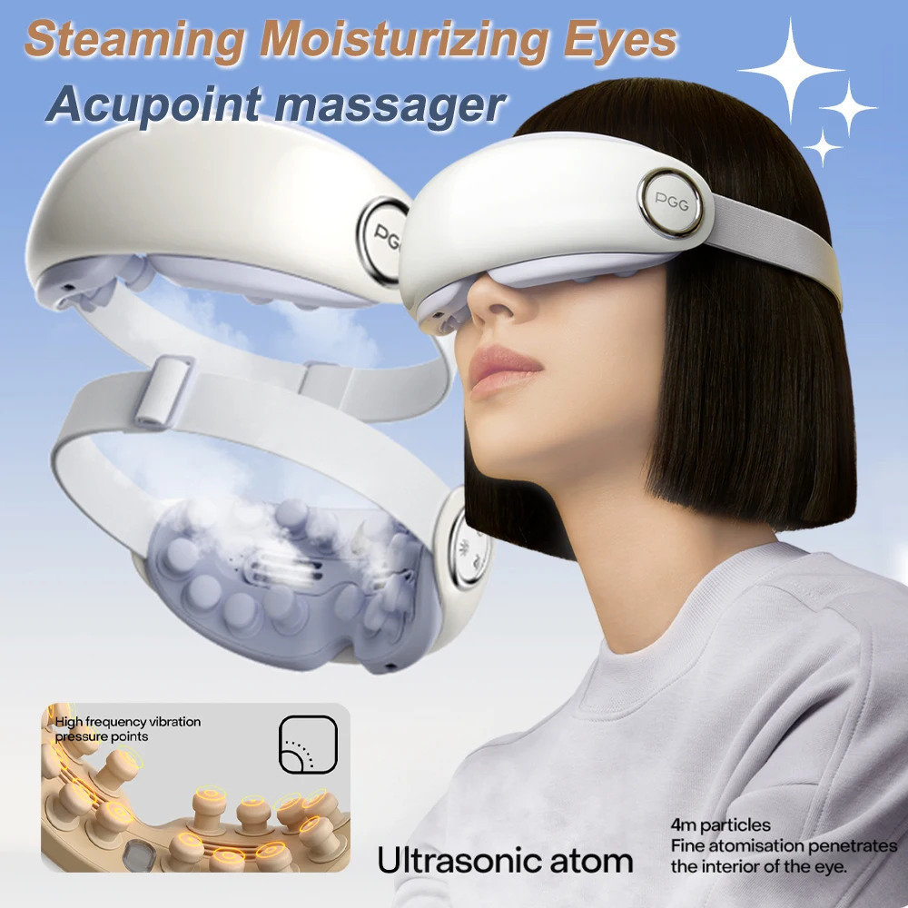 Steam Eye Massager Ultra Micron Atomization Eye Massager Multifunction Kneading Massage Eyes Compress Relieve Eye Fatigue 250113