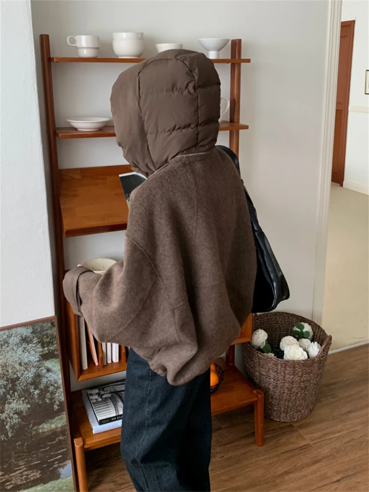 Womens Parkas Winter Coat Female Trench Jacket Women Maxi Long Parka Mujer Woolen Overcoat Casual Oversize Windbreaker 250109