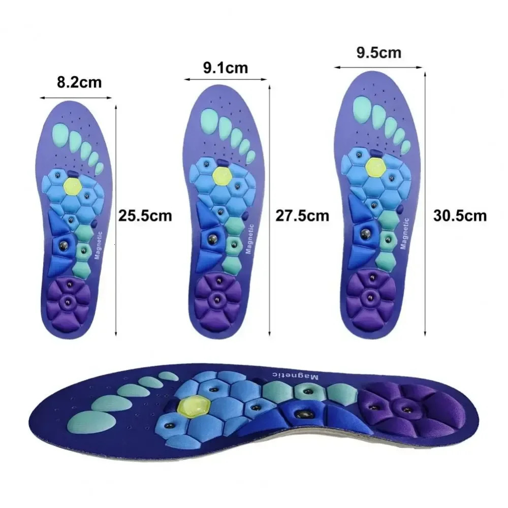 Acupressures Insoles Magnetic Insoles for Women Men EVA Foot Massage Orthopedic Acupressures Insoles Pads Standing All Day 250211