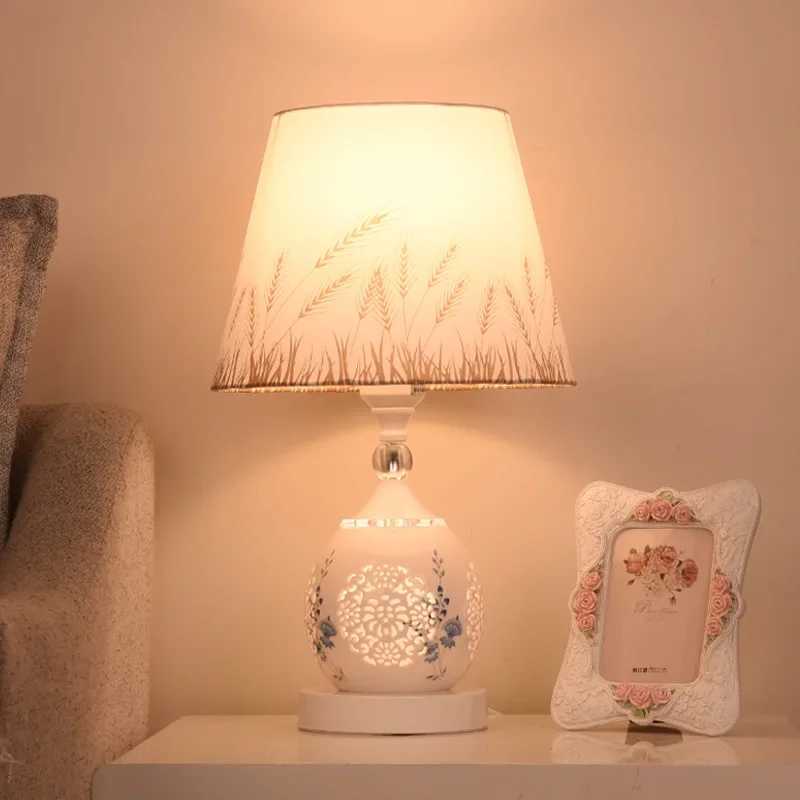 European-Style Crystal Table Lamp Ins Simple Modern Bedroom Warm Romantic Fashion Creative Decorative Bedside Lamp Z250211-1
