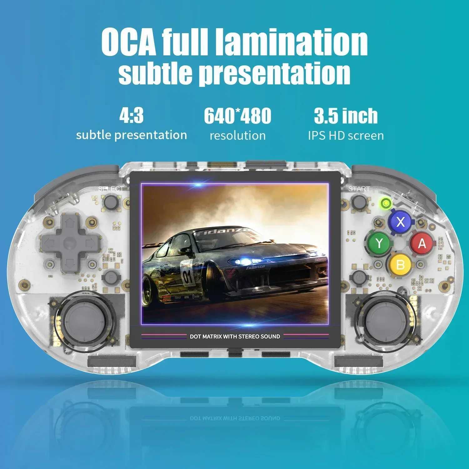 RG353PS 64 Bit Handheld Game Console Linux System 3.5-inch IPS Sn Retro Game Player -compatible 2.4G/5G Wifi GiftsXJ250211