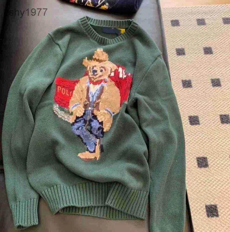 Men's Sweaters Designer Women Knits Bear Sweater Polos Pullover Embroidery Fashion Knitted Long Sleeve Casual Printed Wool Cotton Soft