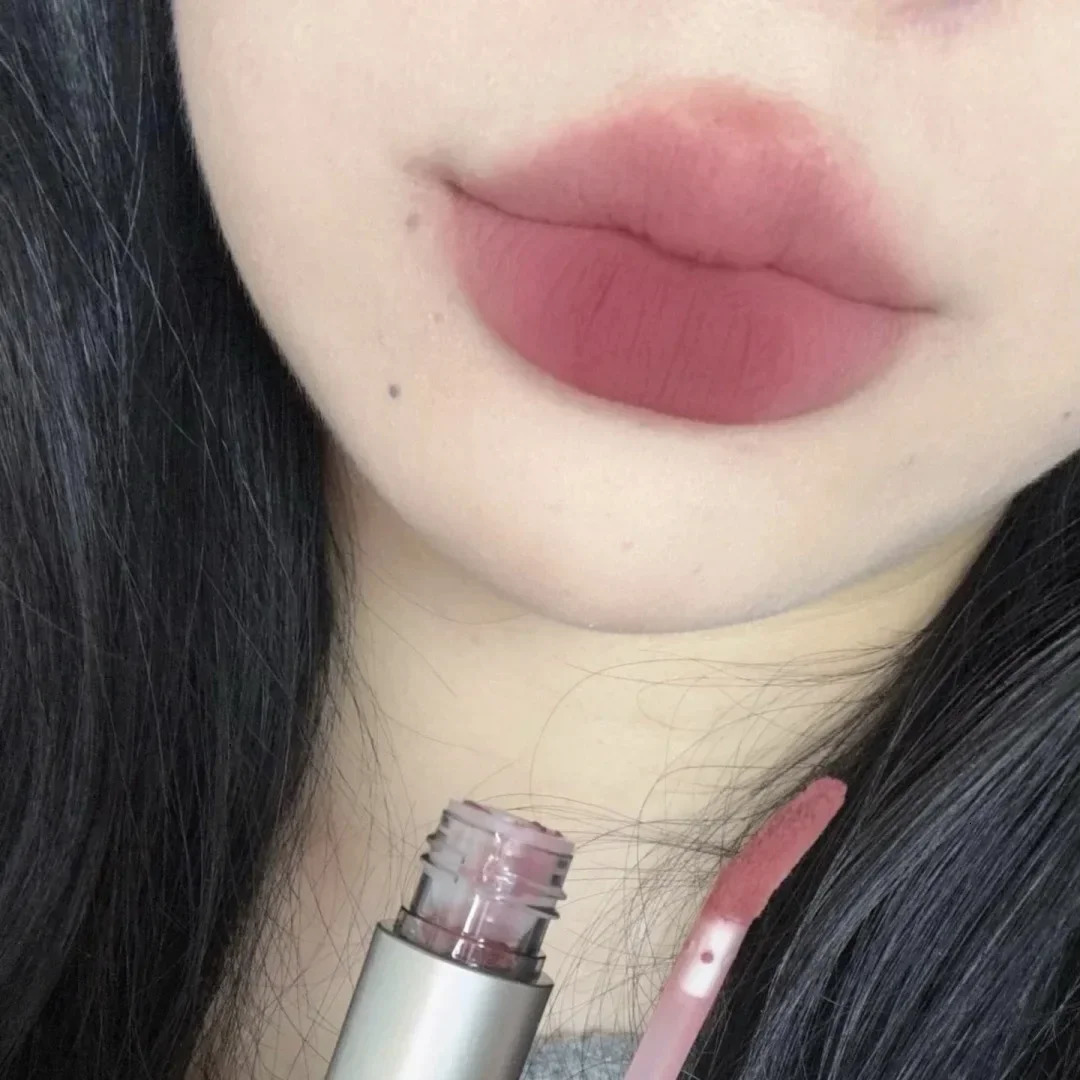 Dark Brown Matte Velvet Lip Gloss Waterproof Liquid Lipstick Nude Brown Lips Tint Mud Makeup Latte Coffee Lip Glaze Cosmetics 250113