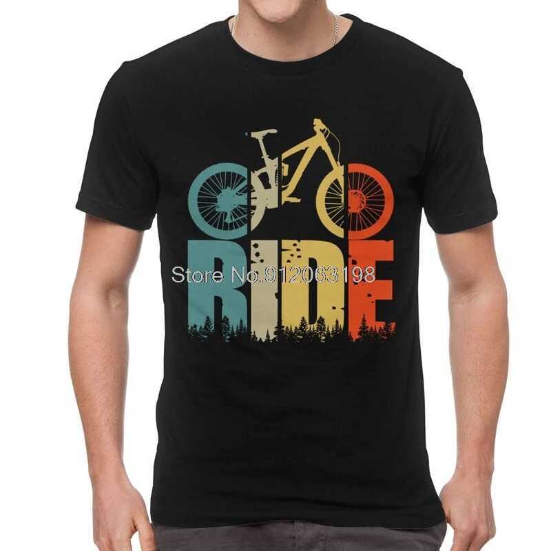 Your Ride Mountain Bike MTB Lover T Shirt Men Short Sleeve Cotton T-shirts Cyclists And Bikers Gift Tee Tops Streetwear TshirtsXJ250211