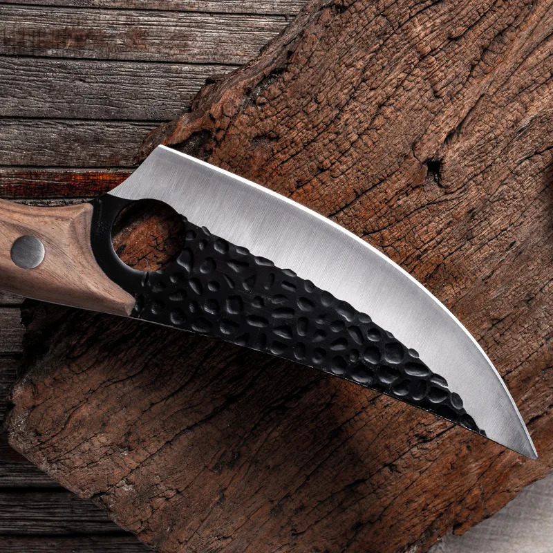 Stainless Steel Kitchen Boning Knife Fishing Meat Cleaver Handmade Forged Chef Outdoor Cooking Cutter Butcher Tool 250211