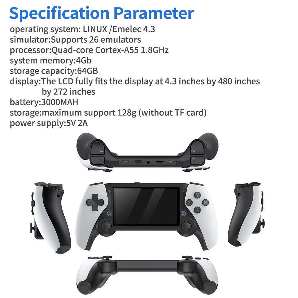 M25 Handheld Game Player Portable Retro Gaming Console 4.3 Sn 256G 70000+ Games for PSP N64 Play Anytime AnywhereXJ250211