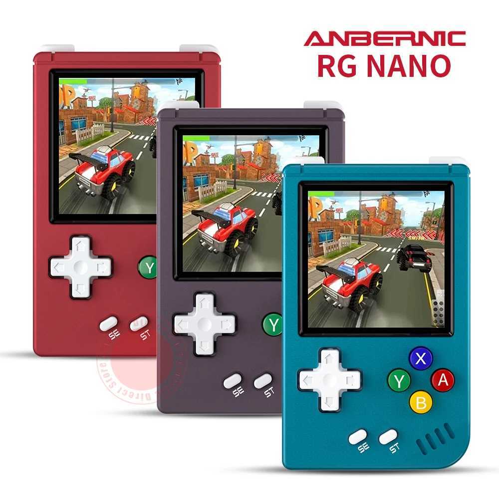 ANBERNIC RG Nano Pocket Retro Handheld Game Console Metal Shell 1.54 IPS Sn Linux 1050mAh Classic Game Player Hi-fi SpeakerXJ250211