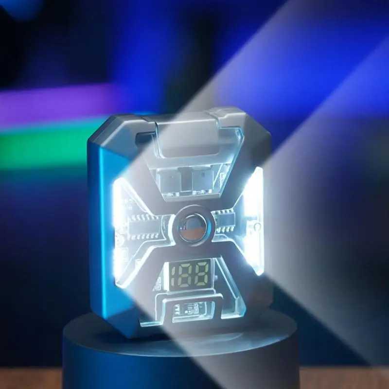 Transparent Dual Arc Plasma Waterproof Lighter Watch Rechargeable USB Flashlight Flameless Windproof Lighter for Outdoor CampingT250211